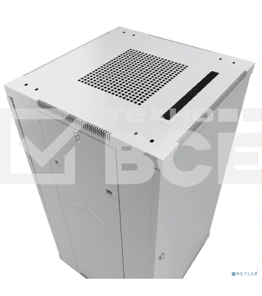 Шкаф серверный напольный Cabeus, IP20, 42U, 2055х600х800 мм (ВхШхГ), дверь: перфорация, разборный, цвет: серый