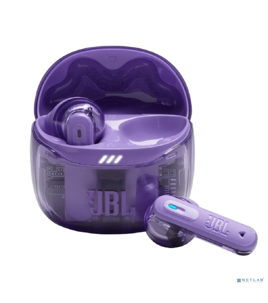 Наушники TWS JBL Tune Flex 2 призрачно-фиолетовый, вкладыши/внутриканальные (трансформер), Bluetooth, адаптивное шумоподавление