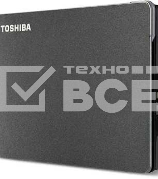 Внешний HDD 2.5' Toshiba Canvio Gaming, 2TB, USB 3.2 Gen 1 Type-A, 5400 rpm, черный