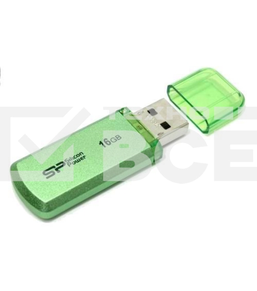 Флеш диск Silicon Power 16Gb Helios 101 SP016GBUF2101V1N USB2.0 зеленый