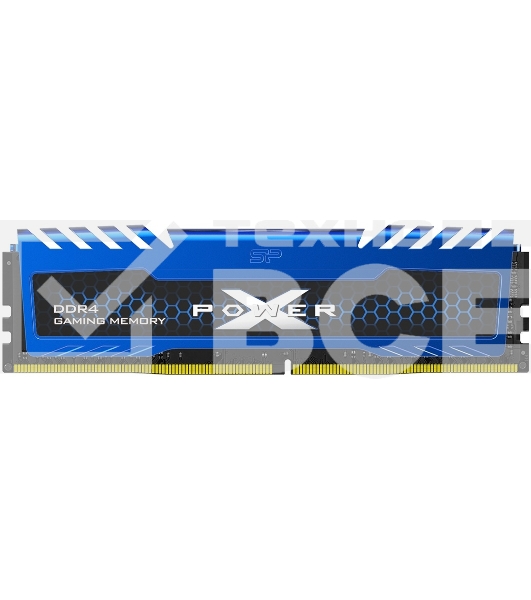 Оперативная память Silicon Power XPower Turbine, DDR4, 8GB (1x8GB), 3200MHz, CL16, с радиатором, синий/черный