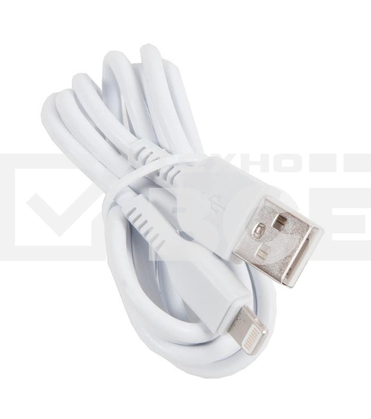 Автомобильное зарядное устройство HOCO z23 grand style dual-port car charger set with lightning cable, белый