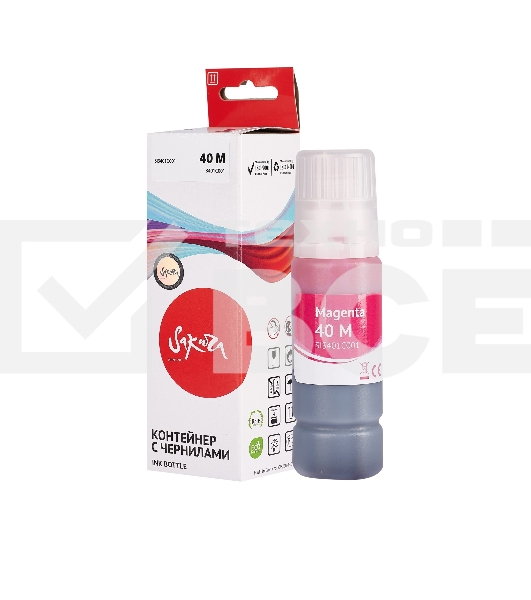 Чернила Sakura 3401C001 для Canon, пурпурный, 7700 к., 70 мл.