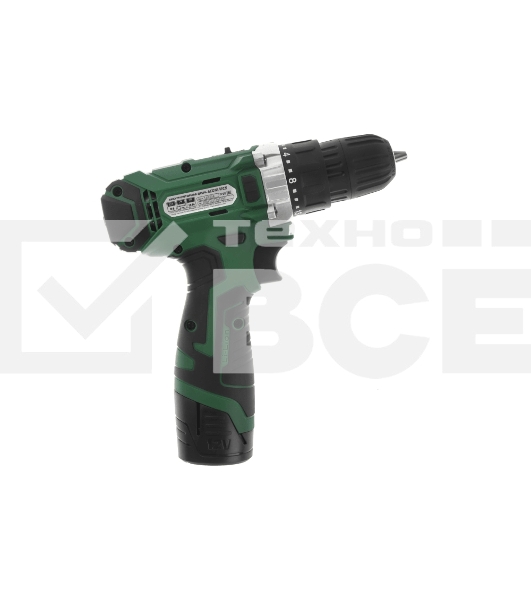 Дрель-шуруповерт аккумуляторная Haммer ACD12/2CS, Аккумуляторная, 12В, 2 АКБ, Кейс