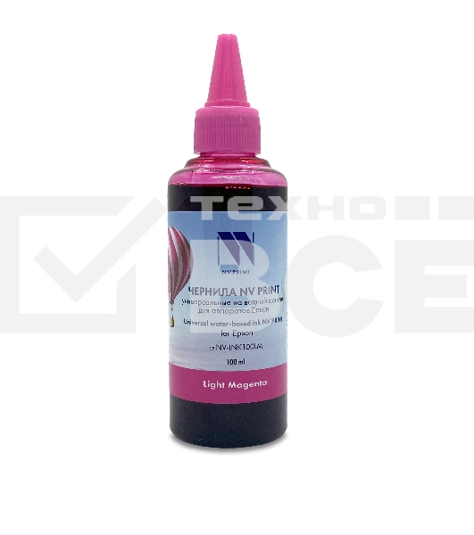 Чернила NV PRINT универсальные на водной основе NV-INK100LM для аппаратов Epson (100ml) Light Magenta совместимые