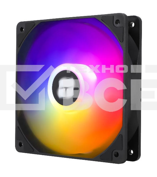 Кулер для корпуса Thermaltight TL-C12C-S (120x120x25мм, 4-pin PWM, ARGB, 66.17CFM, 25.6dBA, 1550RPM, черный)