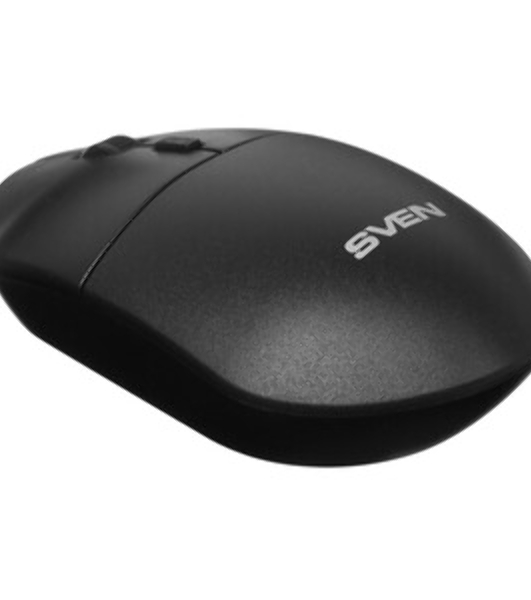 Мышь беспроводная SVEN RX-515SW черный, 1600 dpi, радиоканал, USB, кнопки - 4