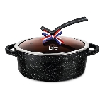 Сотейник Lara LR02-234 серия Orlean 28 см, 4.5 л, мрамор, Bronze, капсульное индукционное дно, крышка, фото7