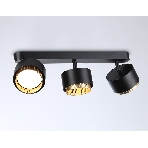 Светильник Ambrella light TN71295/3 BK/GD черный/золото GX53/3 max 12W 400*95*137, фото3