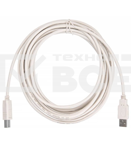 Кабель USB2.0 Buro USB A (m)/USB B (m) 5м