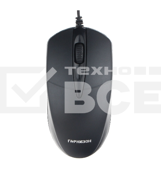 Мышь проводная Гарнизон GM-220XL черный, 1000 dpi, USB, кнопки - 3