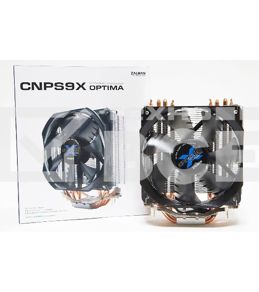 Кулер для процессора Zalman CNPS9X OPTIMA серебристый/черный, 120 мм, алюминий/медь, 1500 об/мин, 26 дБ, 4 pin, 180 Вт, 156 мм