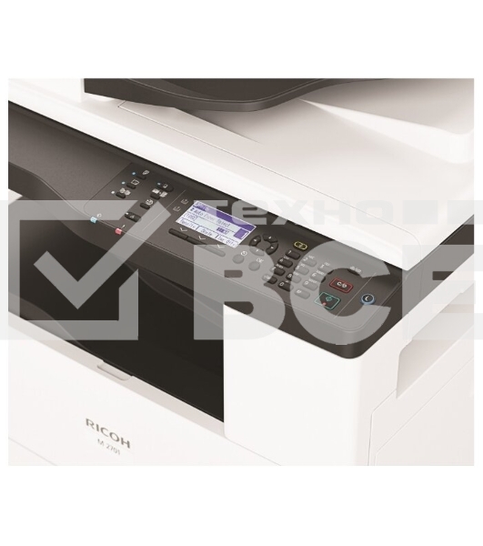 МФУ лазерный Ricoh M 2701 (418118), A3, ч/б, печ. до 27 стр/мин. (А4) до 15 стр/мин. (А3), скан. до 18 стр/мин. (ч/б) 6 стр/мин. (цвет), 600 x 600 dpi, Ethernet, USB