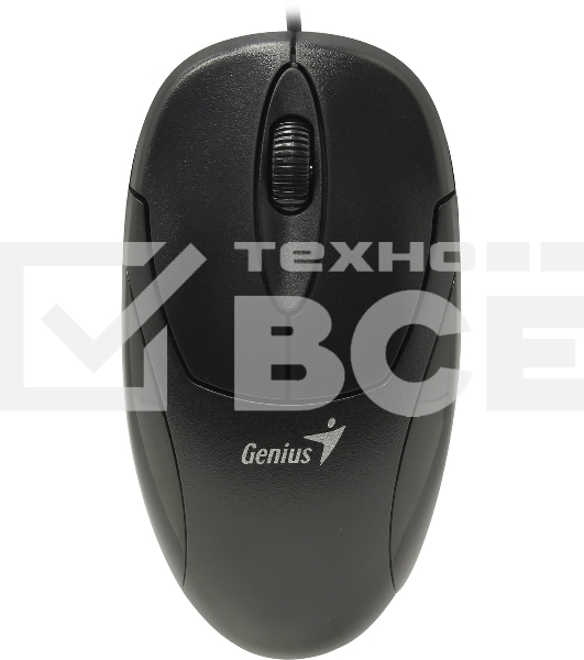 Мышь проводная Genius XScroll V3 черный, 1000 dpi, USB, кнопки - 3