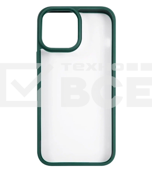 Чехол для Apple iPhone 13 Pro Max Usams US-BH771 прозрачный/зеленый (УТ000028123)