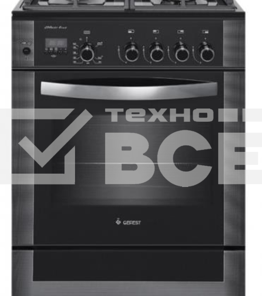 Плита газовая Gefest ПГ 6500-04 0244 черный, конфорок 4 шт, духовка 52 л, 60 см x 85 см x 60 см