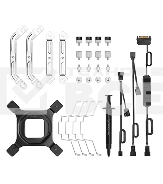 Кулер для процессора DeepCool AS500 PLUS (R-AS500-BKNLMP-G) (4pin, 1155/1200/2011/2066/AM4-FM2, 500-1200об/мин)
