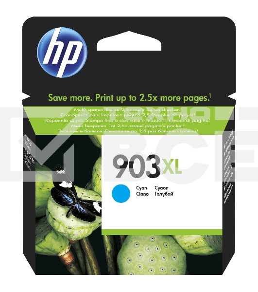 Картридж струйный HP 903XL T6M03AE голубой для HP OJP 6960/6970 (825стр.)