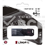 Флеш диск Kingston 64Gb DataTraveler Exodia Onyx DTXON/64GB USB3.2 черный, фото 1