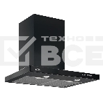 Вытяжка каминная Elikor Квадра 60П-650-К3Д черный, 60 см, 650 куб. м/ч, 56 дБ, фото 1