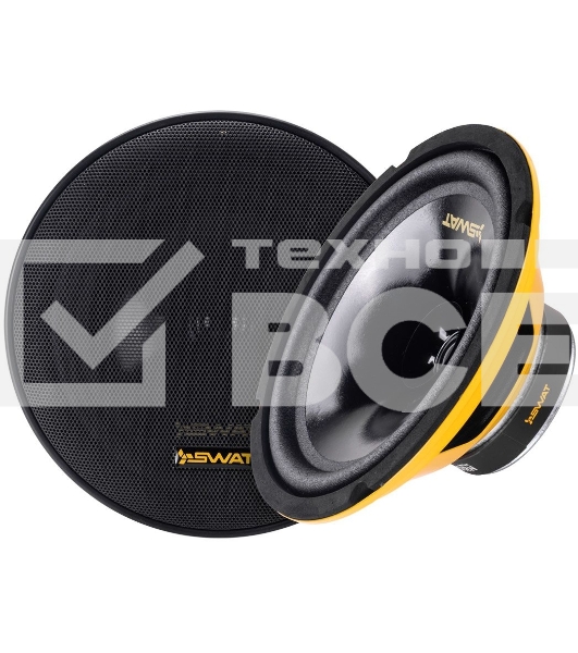 Колонки автомобильные Swat SP-H8v2 280Вт 90дБ 4Ом 20см (8дюйм) (ком.:2кол.) широкополосные однополосные