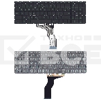 Клавиатура для ноутбука HP 15-BW 250 G6 черная с зеленой подсветкой, фото2