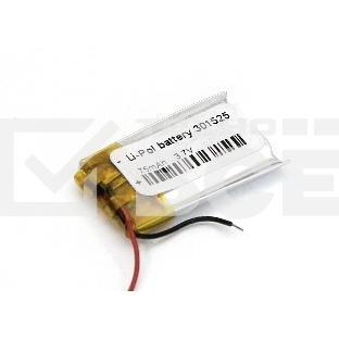 Аккумулятор Li-Pol (батарея) 3x15x25мм 2pin 3.7V/75mAh