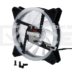 Вентилятор для корпуса Gembird D12025S12L-B черный, 120 мм, 1200 об/мин, 20.5 дБ, 3 pin, фото4