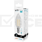 Лампа филам. Gauss Filament 10Вт цок.:E14 свеча св.свеч.бел.нейт. (упак.:10шт) (32120), фото3