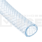 Шланг поливочный прозрачный армированный 3-х слойный, 3/4