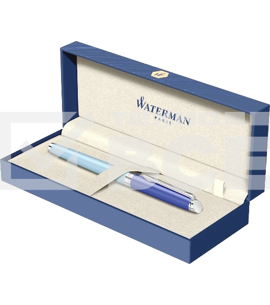 Ручка перьевая Waterman Hemisphere Colour Blocking (2179924) Blue CT сталь нержавеющая F подар.кор.