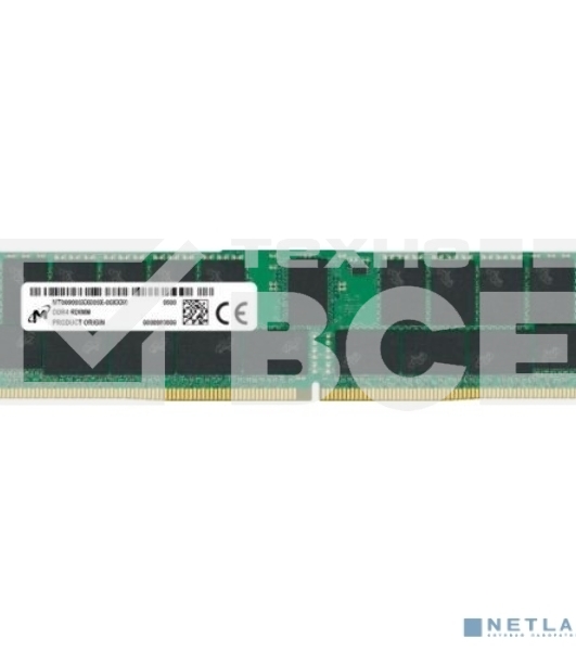 Оперативная память Micron, DDR4, 64GB (1x64GB), 3200 MHz, CL22, ECC, RDIMM