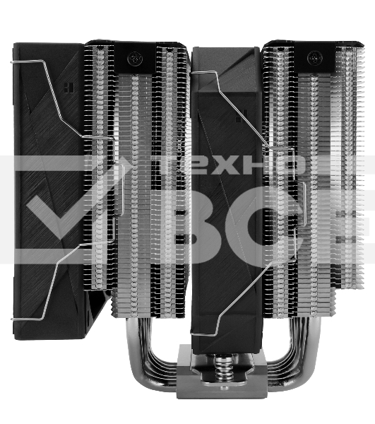 Кулер для процессора Thermalright Royal Pretor 130 (4-pin PWM, 158mm, Ni/Cu, 6x6mm, 1x120+1x130mm, 80.45CFM/81.88CFM, 29.4dBA/28.3dBA, 2150PM/1750RPM, S: 1200, 1700, 1851, 2011, 2066, 115X, AM4, AM5, silver, black)