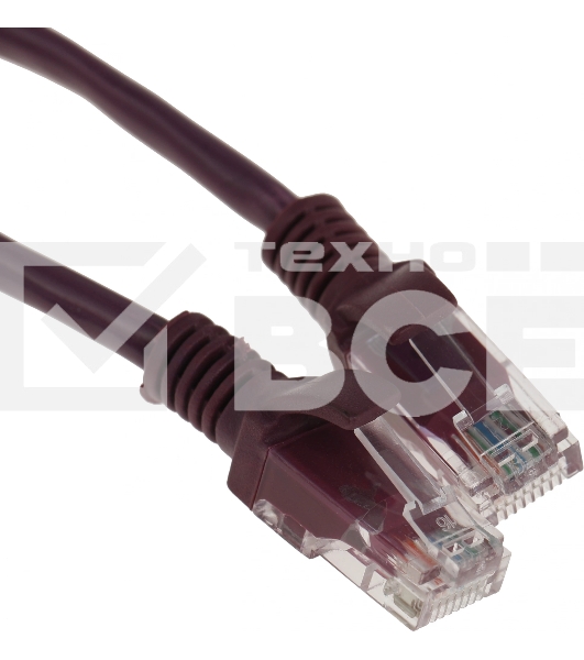 Патч-корд UTP Cablexpert кат.5e, 3м, литой, многожильный (фиолетовый)