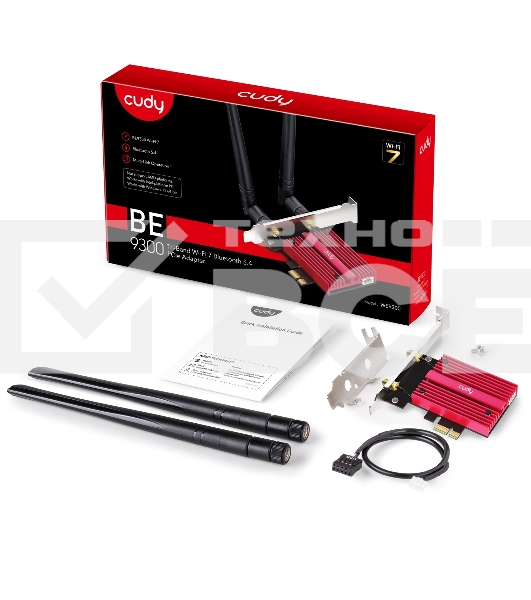 Адаптер Wi-Fi Cudy BE9300 Wi-Fi 7 PCI Express Adapter