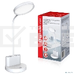 Настольный светильник Ultraflash UF-818 C01 белый (Led, светильник настольный, 6Вт, 6000К, аккум., 3 ур.яркости), фото 1