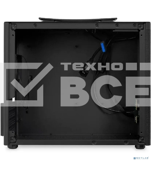 Компьютерный корпус без блока питания HSPD M210, Mesh Mid Tower, черный, 0.7 SPCC, 1x90мм mATX, mITX 140/280/150мм 1x2.5