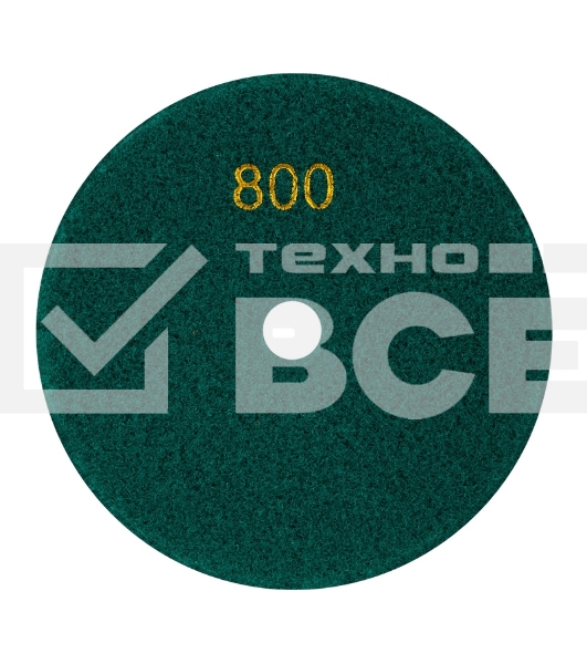 Круг алмазный KRANZ гибкий шлифовальный Черепашка 125 мм, P800, сухое/мокрое шлифование