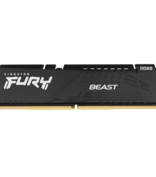 Оперативная память Kingston Fury Beast Black, DDR5, 32GB (1x32GB), 5600 MHz, CL36, с радиатором, чёрный