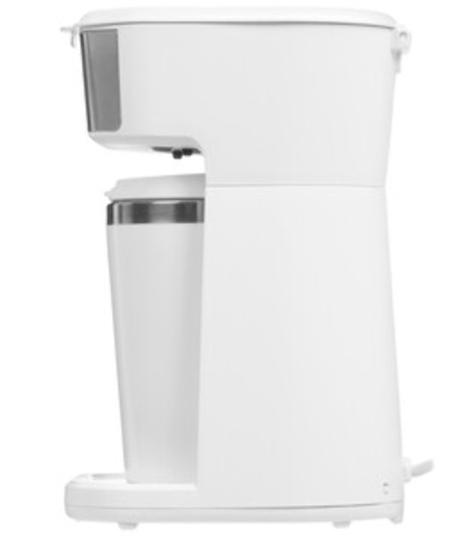 Кофеварка капельная Kitfort КТ-7411 белый/нержавеющая сталь, исп. кофе - молотый, 0.4 л, 450 Вт