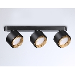 Светильник Ambrella light TN71295/3 BK/GD черный/золото GX53/3 max 12W 400*95*137, фото 1