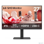 Монитор 27' LG 27BA65QB-B IPS 2560x1440, 100 Гц, 5 мс, 16:9, 350 кд/м², 2xHDMI 2.0, DP 1.4, USB-C (65 Вт), USB Hub (2x USB 3.0), динамики (2x5 Вт), HDR10, черный, фото14