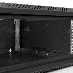 Шкаф телекоммуникационный 19' настенный 4U ExeGate EC-WM-4U.600.G.BLACK (19”, 4U, 600x600x280mm (ШхГхВ), передняя дверь закаленное стекло, съемные боковые панели, пыле- и влагозащита IP23, черный RAL 9004), фото5