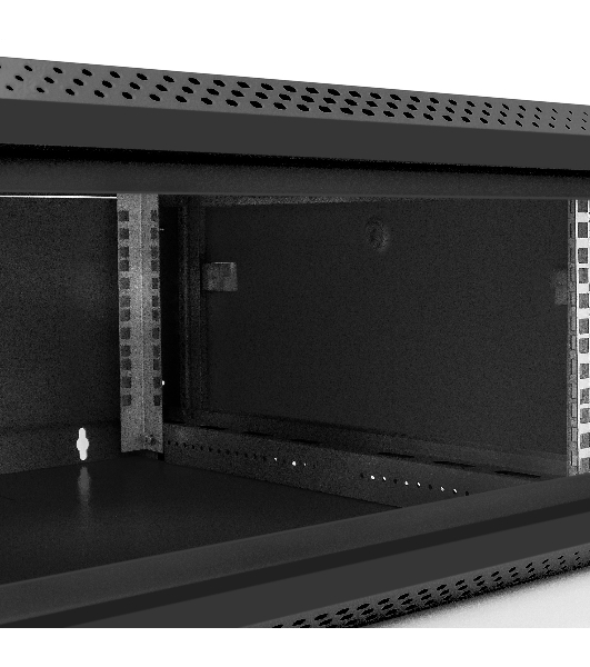 Шкаф телекоммуникационный 19' настенный 4U ExeGate EC-WM-4U.600.G.BLACK (19”, 4U, 600x600x280mm (ШхГхВ), передняя дверь закаленное стекло, съемные боковые панели, пыле- и влагозащита IP23, черный RAL 9004)