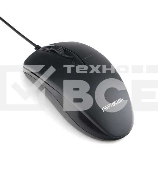 Мышь проводная Гарнизон GM-220XL черный, 1000 dpi, USB, кнопки - 3