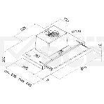 Вытяжка Maunfeld OUSE TOUCH 60 белый/белое стекло, фото 1