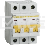 Выключатель автоматический модульный 3п D 4А 4.5кА ВА47-29 ИЭК MVA20-3-004-D, фото4