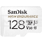 Флеш карта microSD 128GB SanDisk microSDXC Class 10 UHS-I U3 V30 High Endurance Video Monitoring Card, фото 1