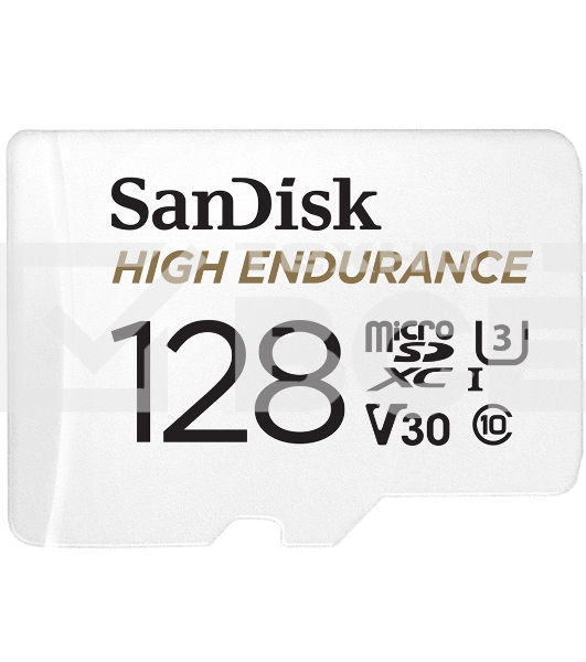 Флеш карта microSD 128GB SanDisk microSDXC Class 10 UHS-I U3 V30 High Endurance Video Monitoring Card