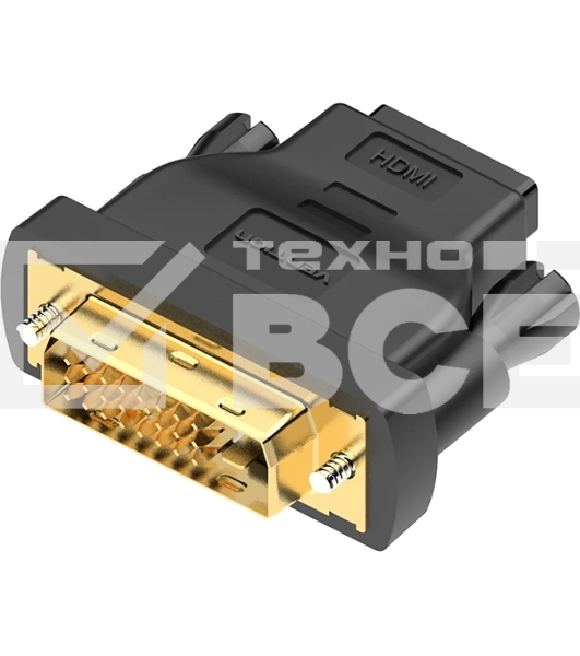 Адаптер-переходник Vention DVI 24+1 M/ HDMI 19F